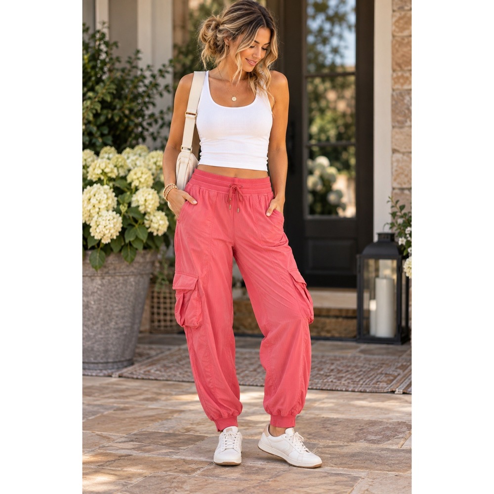 Lululemon Dance Studio Relaxed-Fit Cargo Jogger M Sakura Pink Mid Rise 32x29